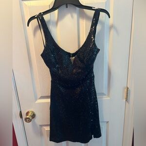 B Darlin black sequin semi formal dress size 7/8